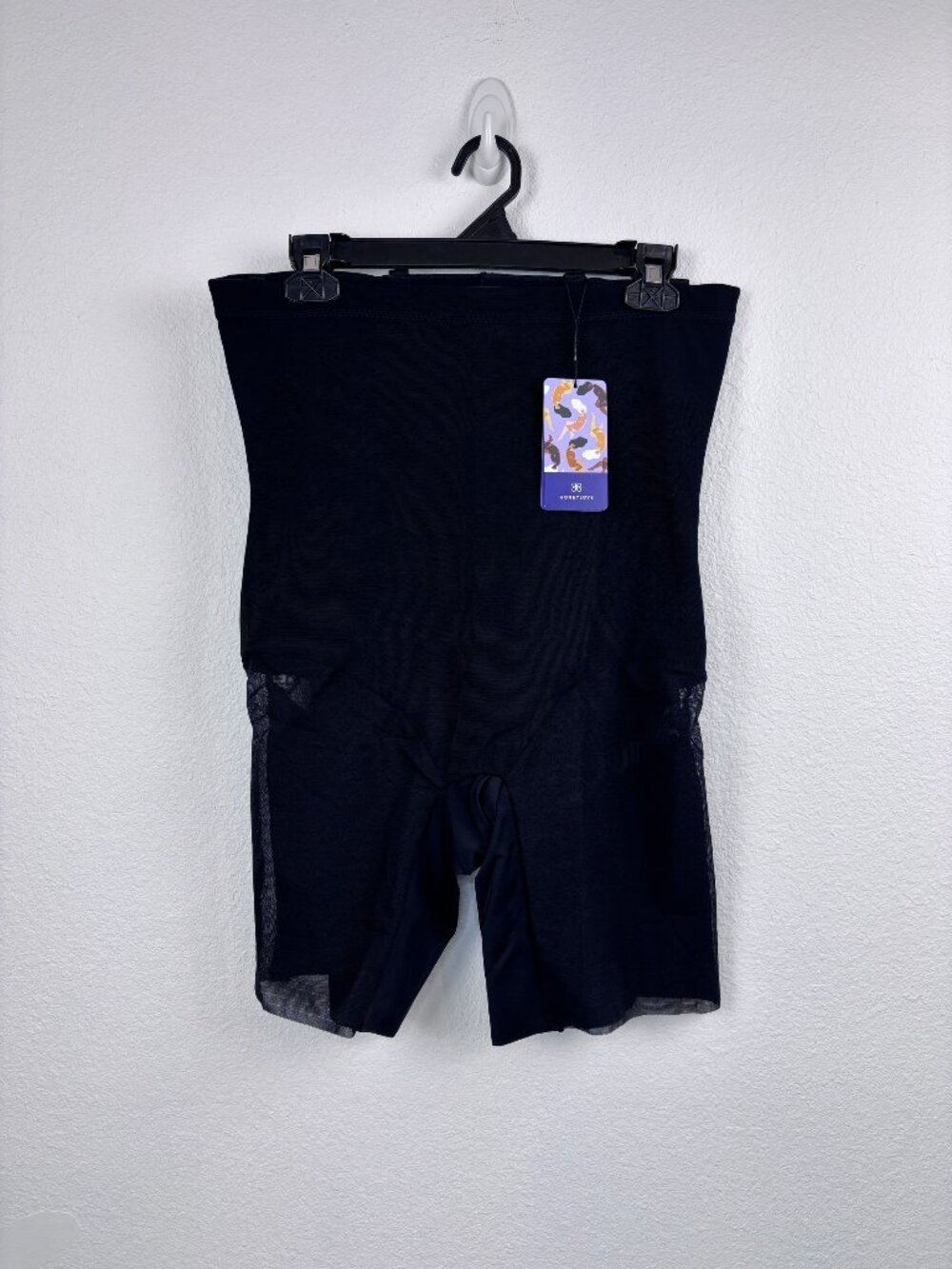 HoneyLove women's 2X black super power short high rise shapewear all over sculpt